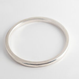 צמיד כסף חלול מרובע